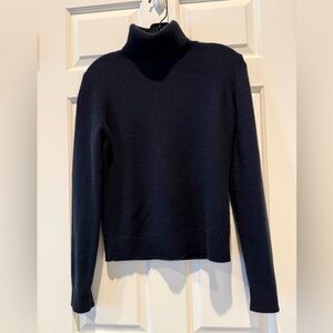 Theory Cashmere Turtleneck Sweater - Navy